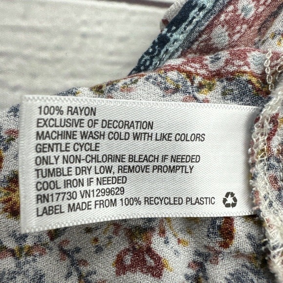 Knox Rose Womens Sz Med Bohemian Off The‎ Shoulder Tassel Tie Waist Floral Dress - Picture 10 of 10